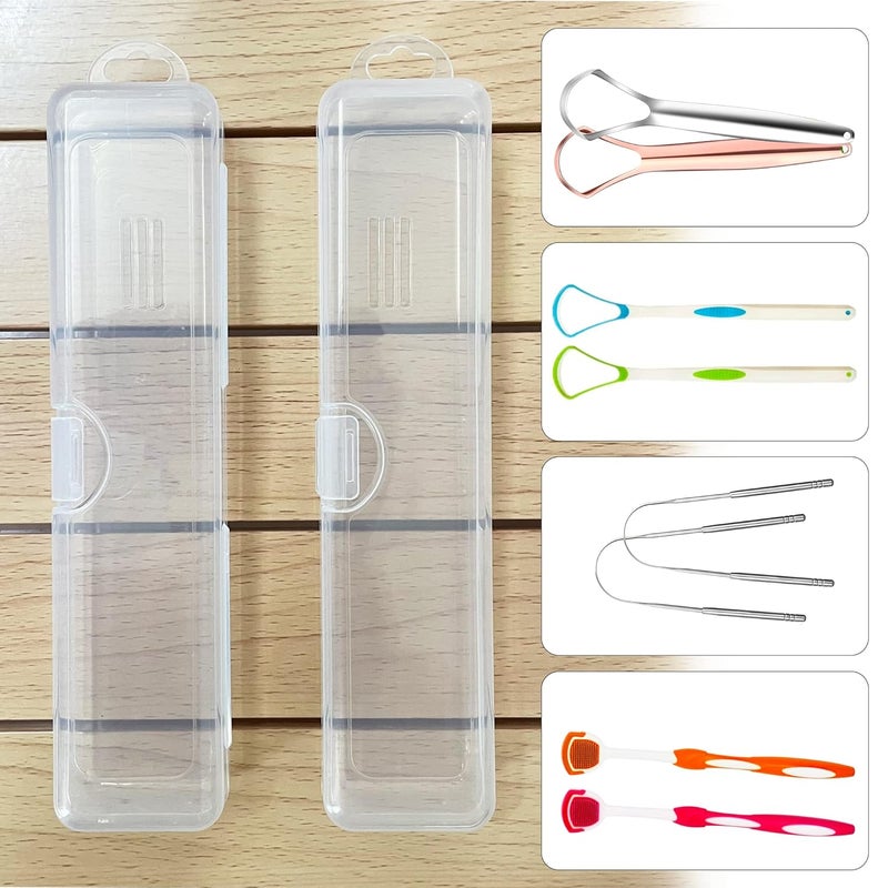 crayBG Tongue Scraper Case, Tongue Scraper Travel Case, Tongue Cleaner Case, Case for Tongue Scraper (2 Pack) - Image 3